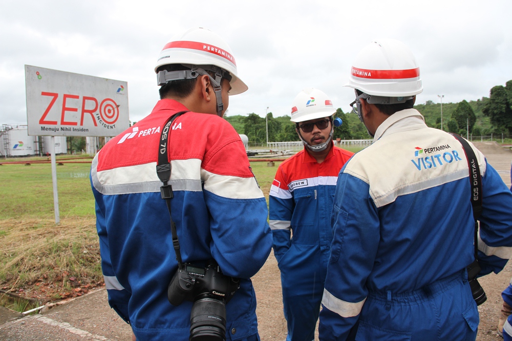 Detail alur produksi jadi pertanyaan umum yang ditanyakan oleh para wartawan pada pihak PT. Pertamina EP