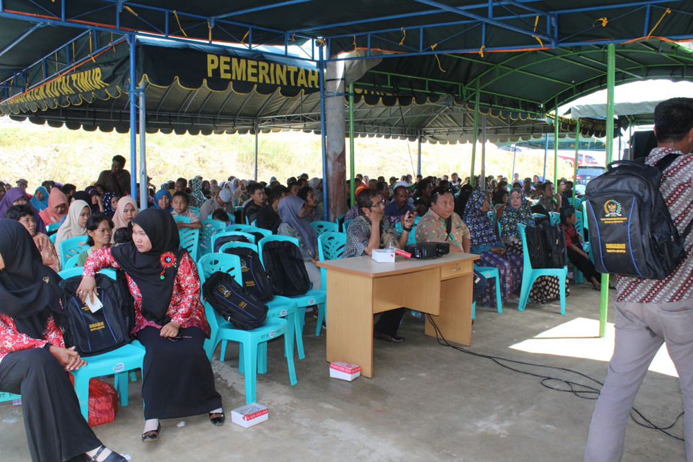 Sosialisasi Empat Pilar kebangsaaan yang digelar di BPU Desa Martadinata diikuti sedikitnya 500 peserta