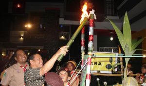 Pawai Obor, Semarakkan HUT Pramuka ke-53 di Kutim