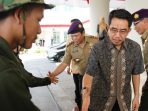 Puluhan Anggota Resimen Mahasiswa Dilepas Wabup