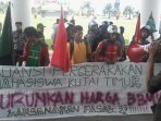 Demo Aliansi Pergerakan Mahasiswa Kutai Timur, Protes Naikkan Harga BBM