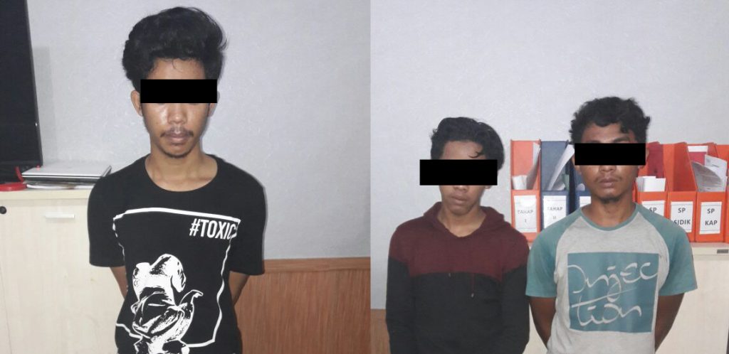 Hanya Beberapa Jam, Polres Kutim Berhasil Mengamankan 3 Pemuda Pengedar dan Pengguna Narkoba