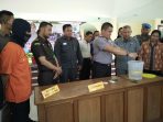 Polres Kutim Musnahkan Barang Bukti Sabu dari Tersangka Helyawan