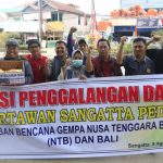 Wartawan Sangatta Peduli Korban Bencana Gempa NTB