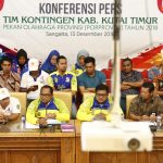 Konferensi Pers Kontingen Kutim Terkait Isu Kecurangan Dan Atlet Bayaran