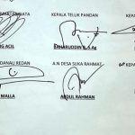 Ini Isi Pernyataan Sikap Seluruh Kades di Teluk Pandan Terkait Pelepasan Dusun Sidrap