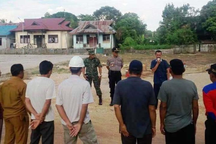 Koramil Muara Wahau Simulasi Penanganan Karhutla Bersama Warga