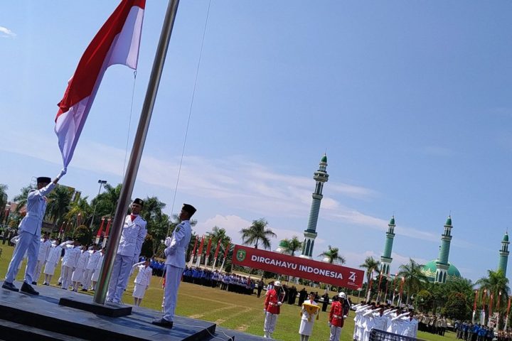 Upacara Peringatan HUT Ke- 74 RI di Kutim Berjalan Lancar