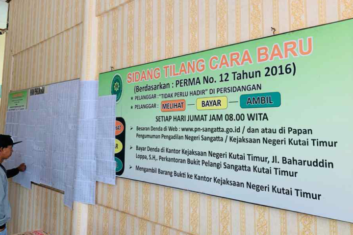 Pengadilan Negeri Sangatta Tangani 1.488 Perkara Tilang
