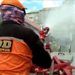 BPBD Kutim Terus Lakukan Penyemprotan Disinfektan di Pemukiman Penduduk