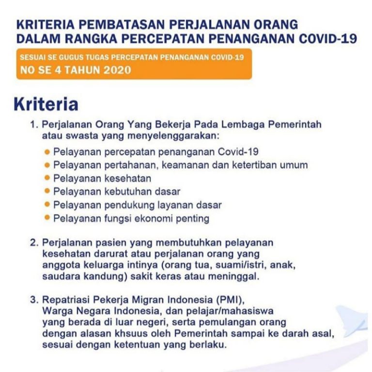 Kriteria Pembatasan Orang