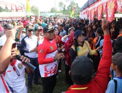 Warga Kaliorang Bersama Kasmidi Bulang Ikut Jalan Santai