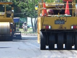 Pekerjaan Overlay Jalan A.W Syahrani, Dinas PUPR Kutim Menggunakan Anggaran Swakelola