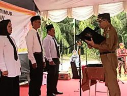 Pelantikan PAW Tiga BPD di Teluk Pandan – Bupati Minta Jalankan Tugas