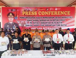 Polres Bengkalis Ungkap Peredaran 24 Kg Sabu Dan Ribuan Ekstasi