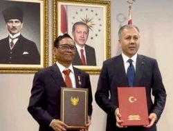 Indonesia-Turki Teken Kerja Sama Keamanan Termasuk TPPO dan TPPU