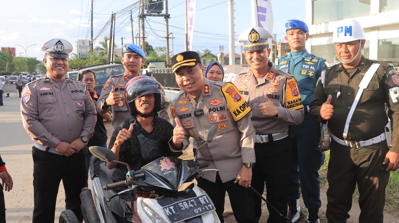 350 Pelanggar Terjaring, Polres Kutim Gencarkan Operasi Patuh Mahakam 2025