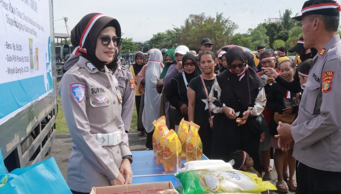 Polres Kutai Timur Gelar Pasar Murah dan Olahraga Bersama Masyarakat