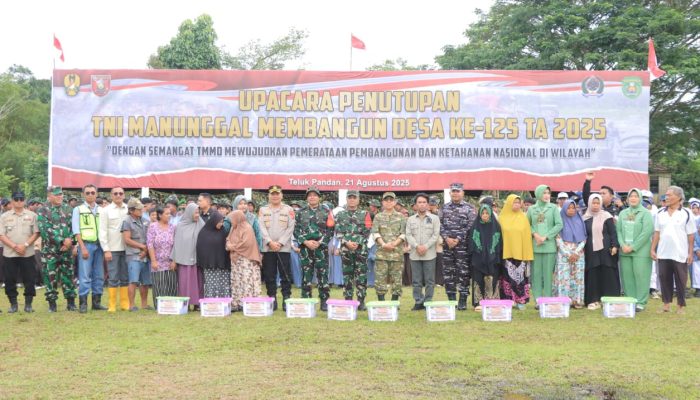 TMMD ke-125 Resmi Ditutup, Kapolres Kutim Tekankan Sinergi untuk Kesejahteraan Masyarakat