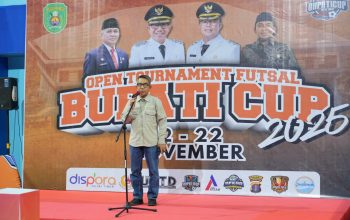 Bupati Ardiansyah Buka Open Turnamen Futsal 2025, Tekankan Pembinaan Atlet dan Sportivitas